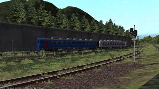 VRM5　山間のスイッチバック駅