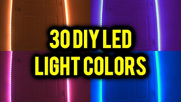 30 DIY LED Light Colors