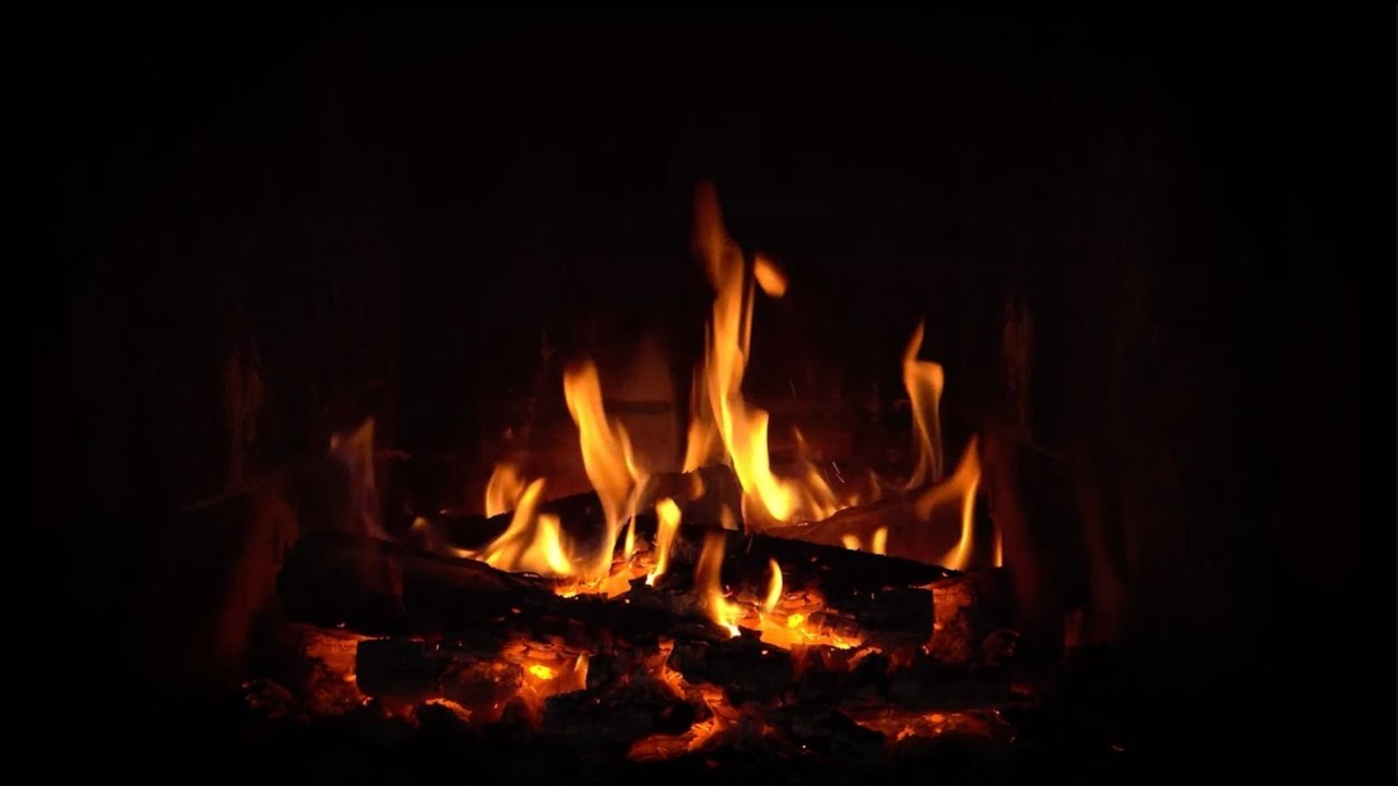 Real Fireplace No AI 🪵 Black Screen Campfire Noises 12H | No AI Fire Deep Sleep Sounds