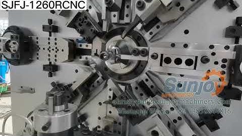435Sunjoy Machinery 6.0mm 12 axis Camless WireRotary CNC Spring forming machine  SJFJ 1260RCNC 23006