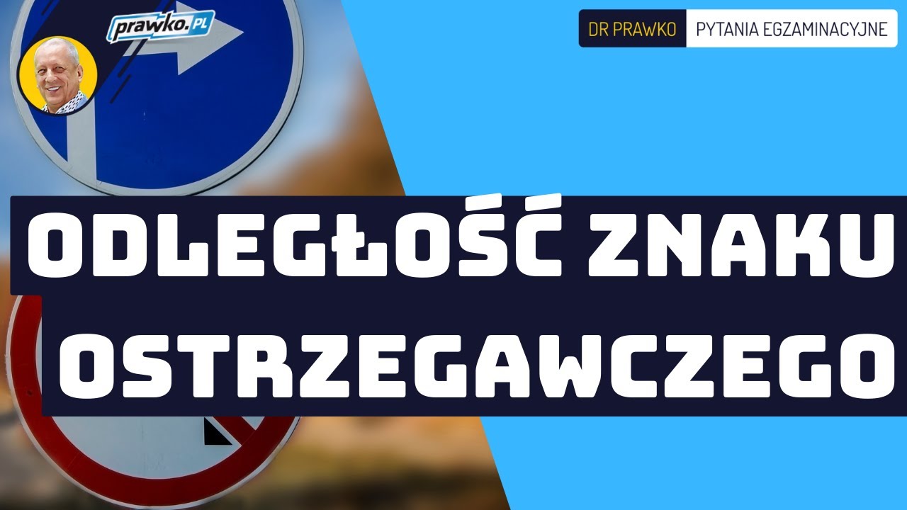 Czy w przedstawionej sytuacji odległość znaku ostrzegawczego od miejsca