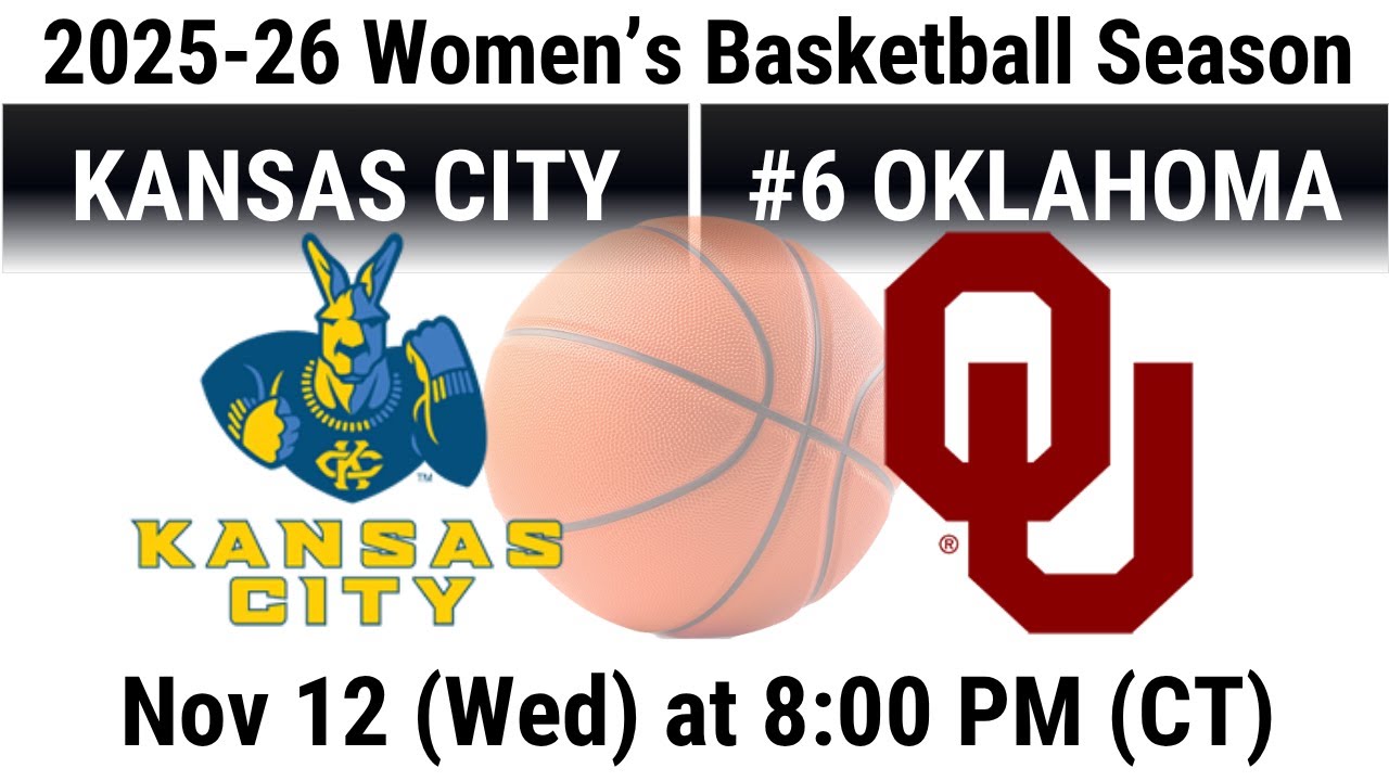 2025 Nov 12 WomensBB Kansas City Kangaroos vs #6 Oklahoma OU Sooners 2025 26 Women's Basketball 2025