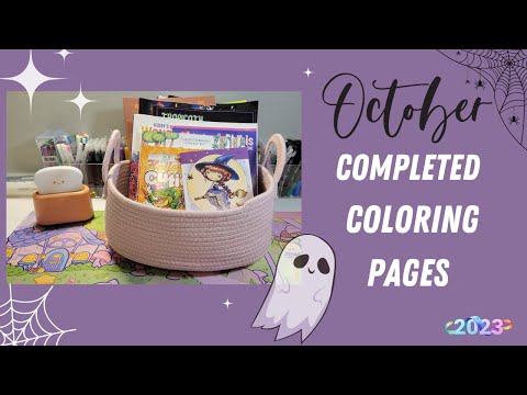 October Completed Coloring Pages 2023 Completedcoloringpages Finishedcoloringpages Coloring