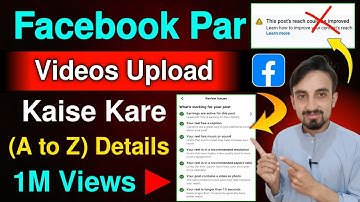 Facebook Par Videos Upload Kaise Kare | How to Upload Videos On Facebook Page