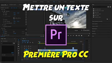 Comment ajouter un texte sur première ?