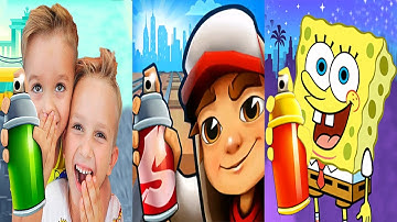 Subway Surfers Seattle vs Vlad & Niki Run vs SpongeBob: Sponge on the Run Android Gameplay HD