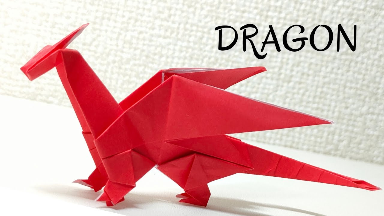 折り紙 ドラゴン 簡単 龍 竜 恐竜 かっこいい 折り方 作り方 おりがみ Ver 06 Youtube