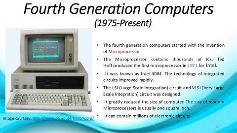Fourth Generation Of Computer