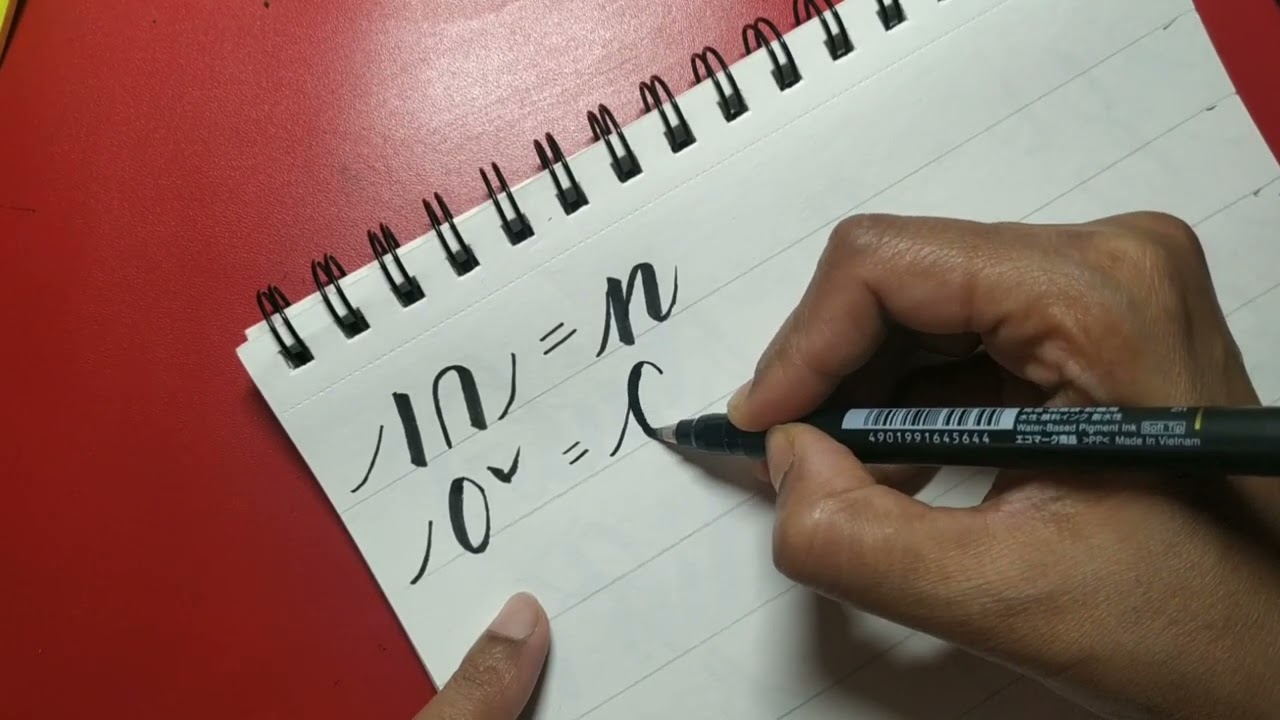 Learn Calligraphy in 5(ish) Minutes With Just a PENCIL! 