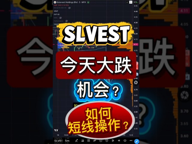 SLVEST SOLARVEST今早股价大跌, 是机会吗?要如何去操作？中英字幕 #投資 #马来西亚 #马股
