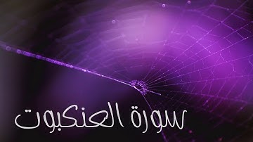 سورة العنكبوت بصوت القارئ هزاع البلوشي