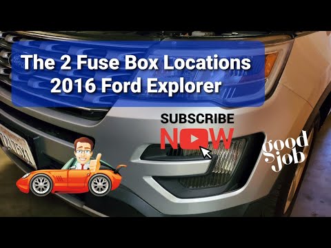 2 Fuse box Locations on a 2016 Ford Explorer - YouTube