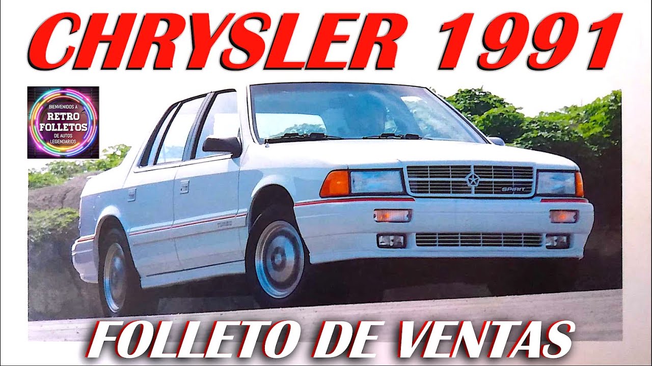 1991 GAMA MODELOS CHRYSLER MEXICO - FOLLETO DE VENTAS - YouTube