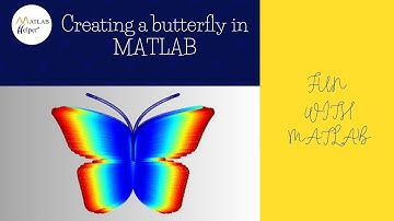 Creating a butterfly in MATLAB | #FunWithMATLAB | @MATLABHelper