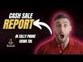 Cash Sales Register in Tally Prime using TDL