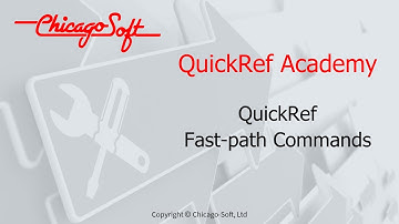 QuickRef Academy - QuickRef® Fast-path Commands