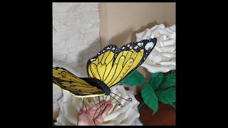 видео: Как сделать огромную объемную бабочку из фоамирана и изолона Huge butterfly from foamiran and isolon картинка: Как сделать огромную объемную бабочку из фоамирана и изолона Huge butterfly from foamiran and isolon