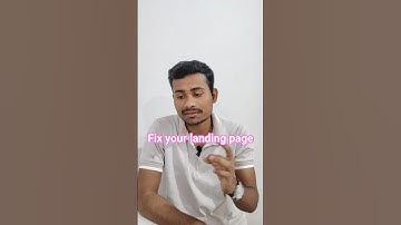 Fix your landing page #shorts