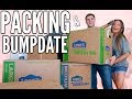 AND SO IT BEGINS! PACKING AND BUMPDATE | Casey Holmes Vlogs