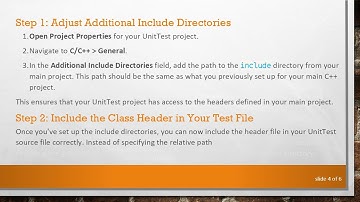 Setting Up a UnitTest Project for C+ +  in Visual Studio