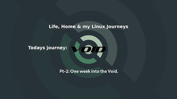 VoidLinux After One Week And I Am Colored Impressed! Join The Void