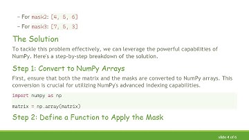 Efficiently Extracting Lists from Matrices Using Masks in Python