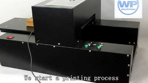 DTG A4 flatbed printer brief instruction