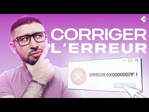 Comment réparer l’erreur