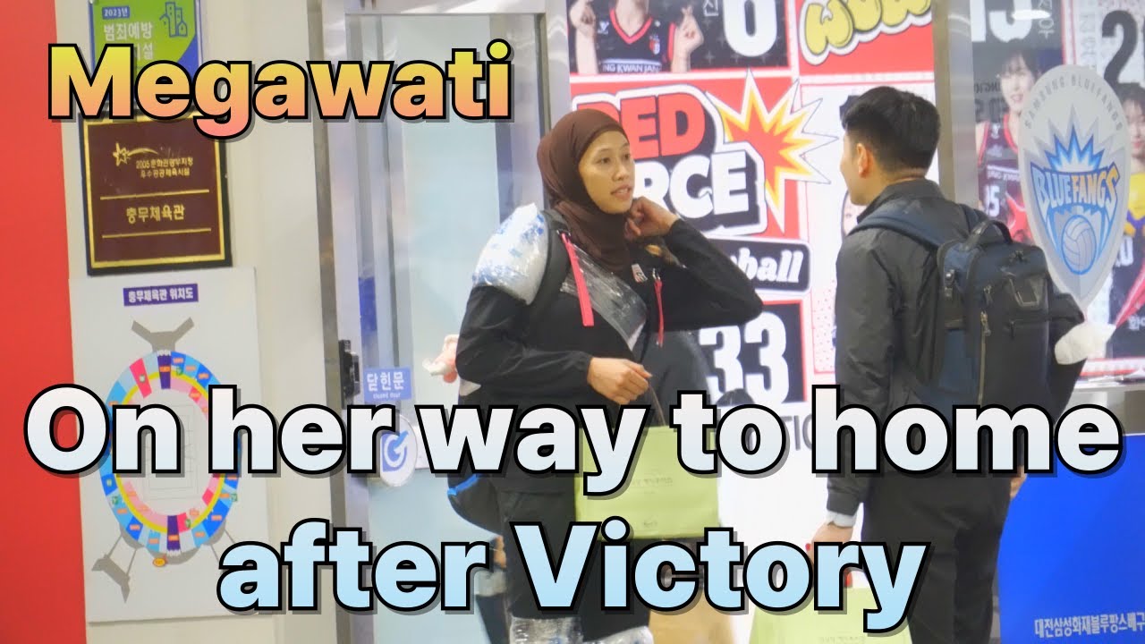 Megawatii💕 On her way to home after Vicory🤩