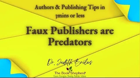 Faux Publishers are Predators