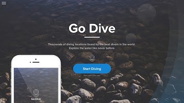 Web Design Speed Art - Go Dive Website in Adobe Xd