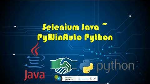 Selenium Java and PyWinAuto Integration