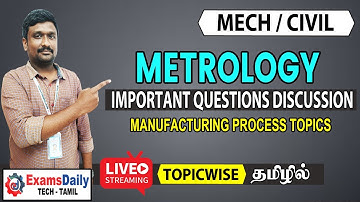 METROLOGY Important Questions | Manufacturing Process Questions & Answers | Mechanical Engineering