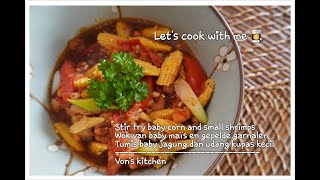 Stir Fry Baby Corn Wok Baby Mais Tumis Baby Jagung Vk51 Babycorn Youtube