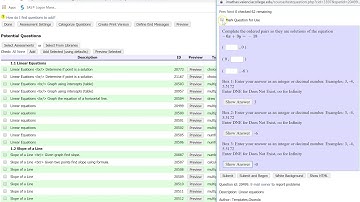 How to create your own IMathAS Assessment