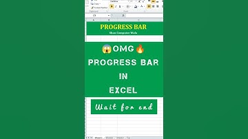 Excel Formula Hacks 😱🔥 Progress Bar in Excel 🔥 #shorts #short #trending #shancomputerwala