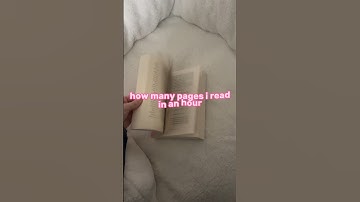 How many PAGES can i read in 1 HOUR #shorts #books