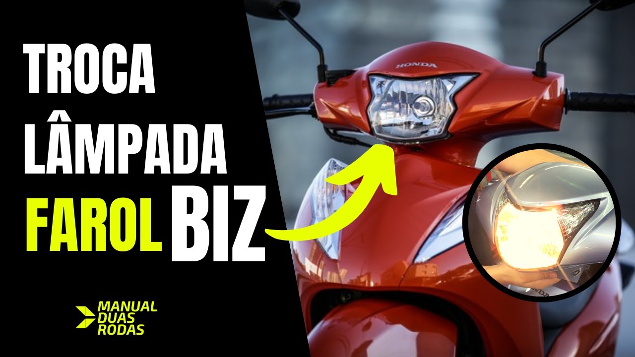 Como trocar lâmpada do farol da biz