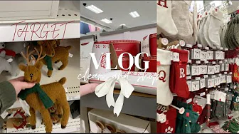 CHRISTMAS SHOPPING🎄+ TAKING HALLOWEEN DOWN | TARGET 🎯 | DIY🍂 | CLEANING 🧺