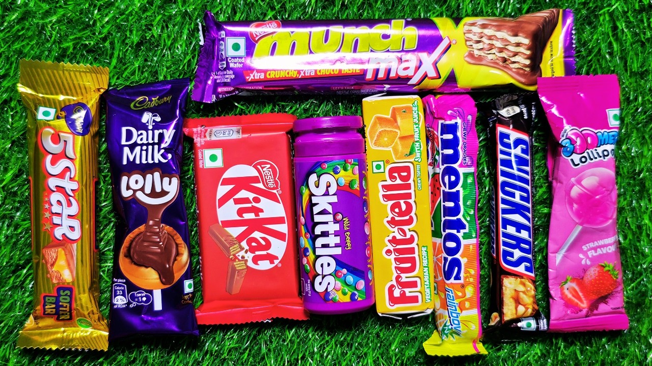 Satisfying Video ASMR Lollipops Candy and Giant Gummy Candy Cutting Video ASMR Unboxing Candy Video