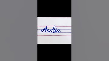 Anabia #Shorts #Viral #Handwriting #Cursive #calligraphy