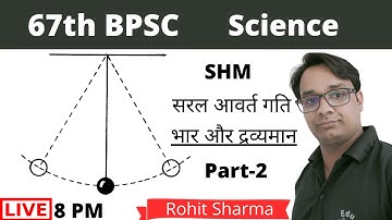 BPSC 67th Prelims : Simple Harmonic Motion- Science (GS) By Rohit Sir | EduLearn | Part-3