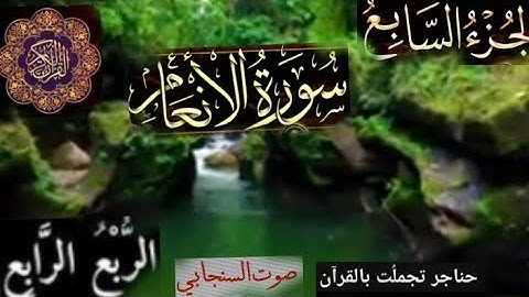 المصحف المرتل 🌹ختمة الأرباع، الجزء السابع ||الربع الرابع «سورة الأنعام» 🐦القارئ السنجابى