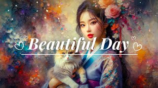 Relaxing Music ( Playlist ) - Relax / Study / Sleep, Cute Cat 🐈,Cherry Blossom, Butterfly, Day-59