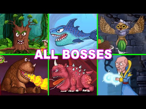 Jungle Adventures 2 All Bosses (Wizard, Dino, Scaar, Owl, Shark, Dark Uraka) BOSS RUSH