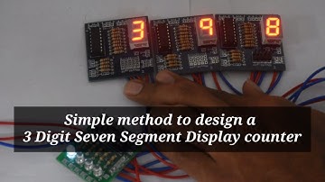 Easy method to design a 3 digit Seven Segment Display counter