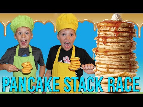 Pancake Pile-Up Game || Family Game Night