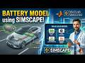 3 Battery model using Simscape toolbox