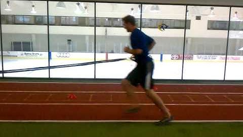 Triangle 3-cone Speed and Agility Drill with Bungees