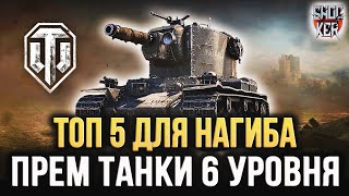 5 ПРЕМИУМ ТАНКОВ ДЛЯ НАГИБА НА 6 УРОВНЕ WORLD OF TANKS